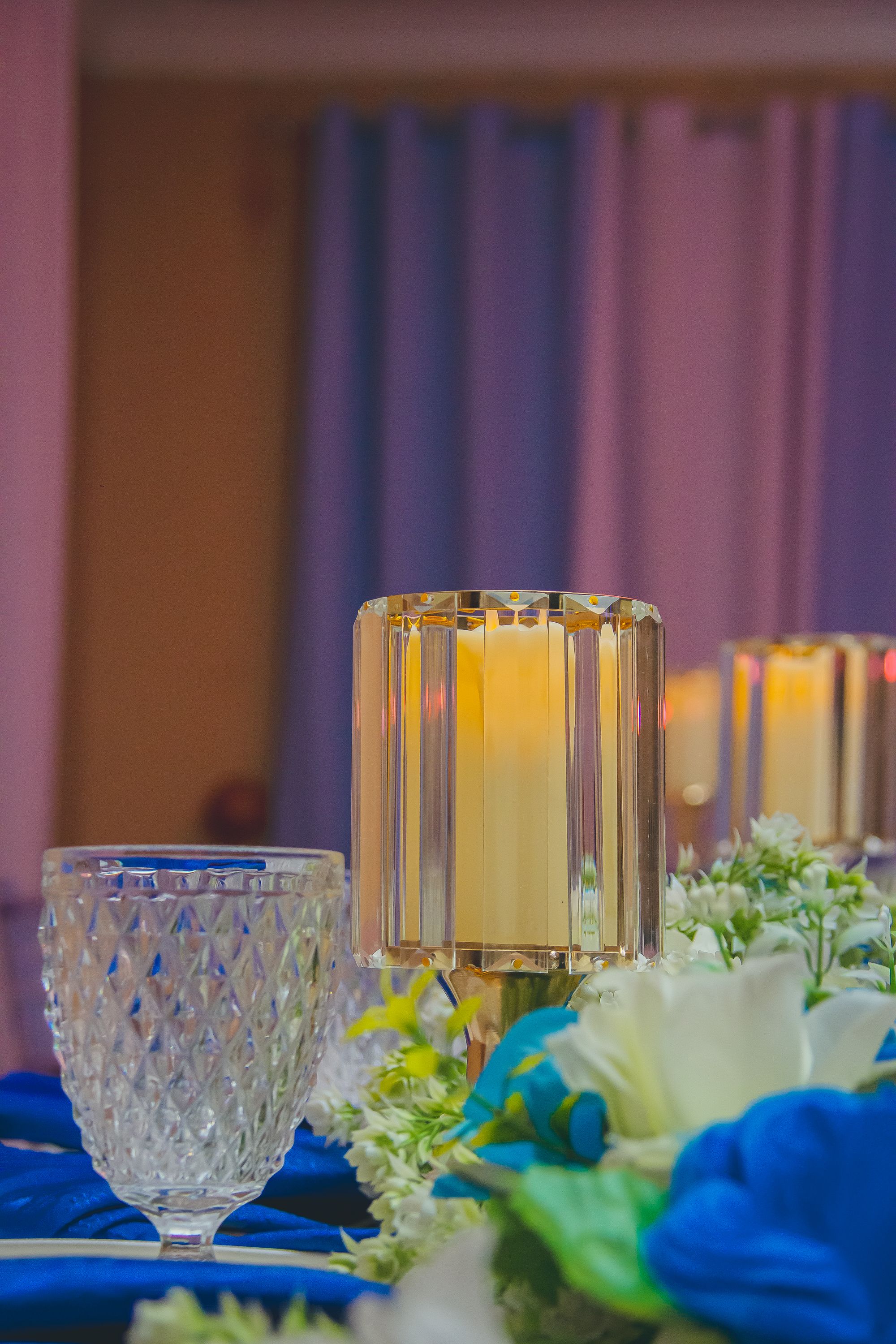 Beautifully decorated event space