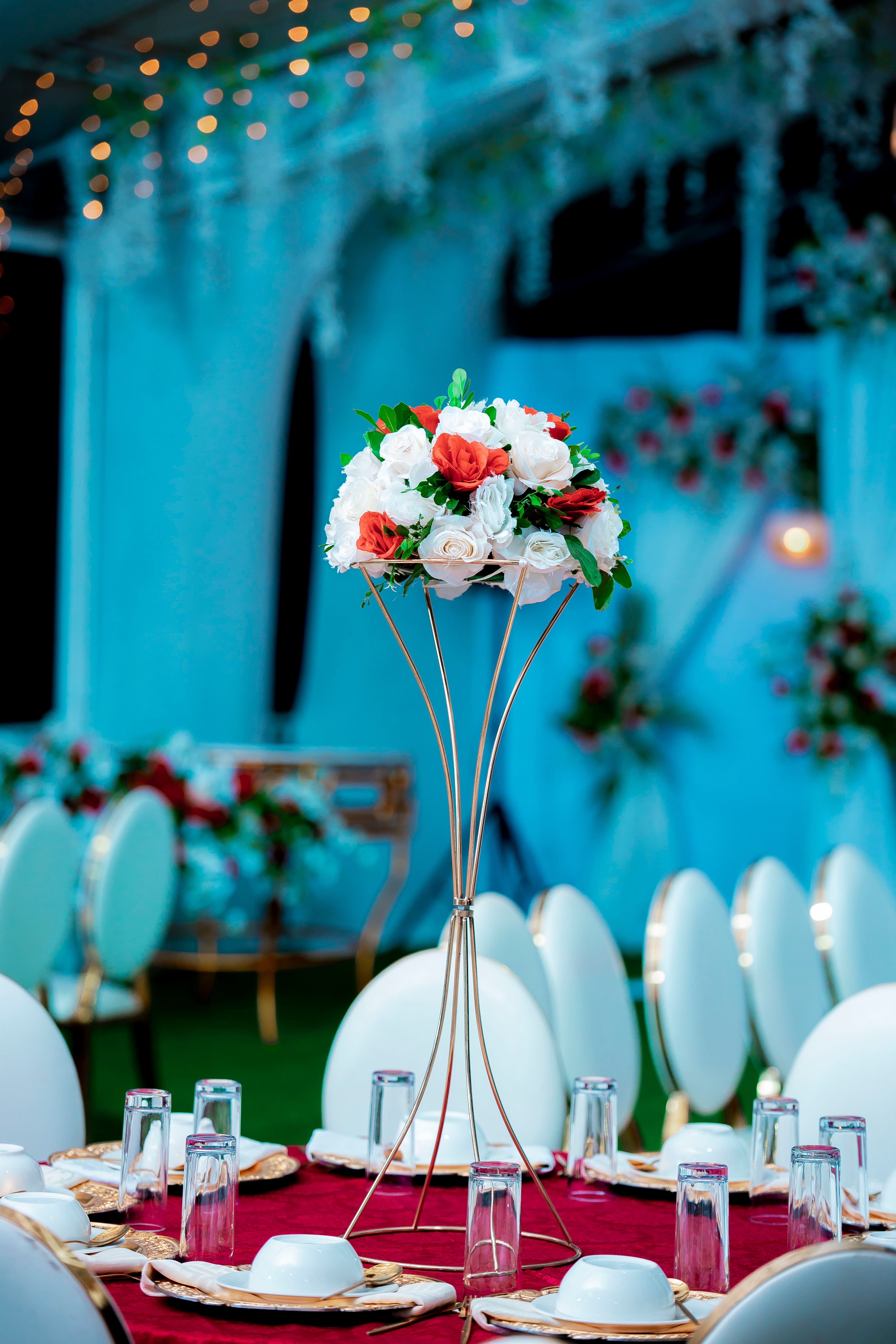 Elegant tables and chairs setup for an outdoor event
